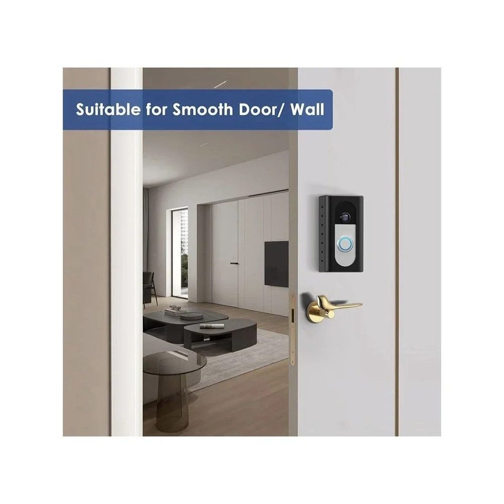 Kilmilar Upgrade No Drill Adhesive Video Wireless Doorbell Mount Compatible NEW